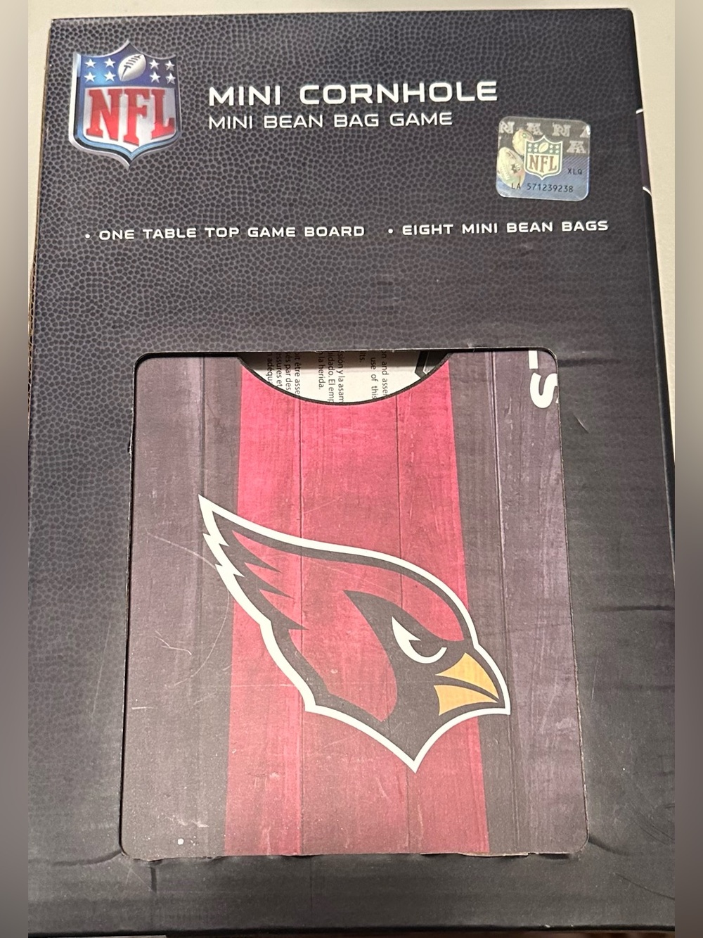 NFL Mini Arizona Cardinals table top Cornhole Game